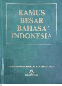 Kamus Besar Bahasa Indonesia