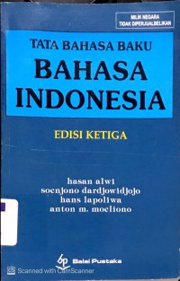 Tata Bahasa Baku Bahasa Indonesia Edisi Ketiga