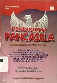 Pendidikan Pancasila SK Dirjen Dikti N0. 38/DIKTI/KEP/2002