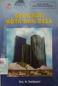 Geografi Kota dan Desa